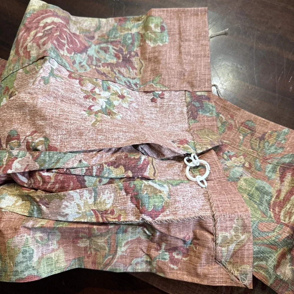 Vintage 90s Ralph Lauren Window Valance Maura Pink Irish Cottage Collection